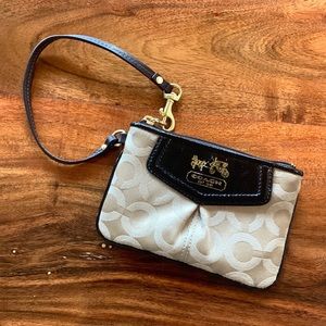 Coach Beige C Wristlet